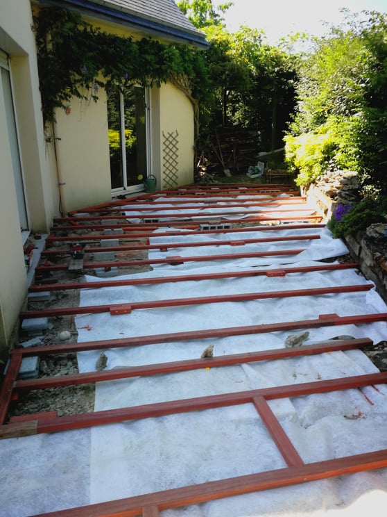 Creation terrasse en cours